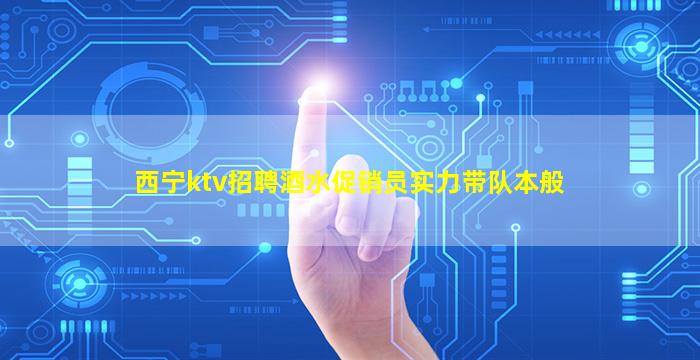 西宁ktv招聘酒水促销员实力带队本般
